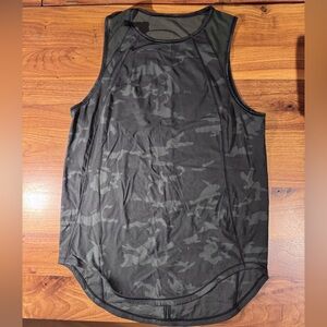 LuluLemon Black Camouflage Sleeveless Top
